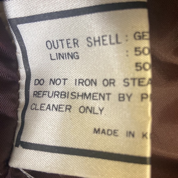 Brown leather zip front bomber jacket size 38 - Picture 14 of 16